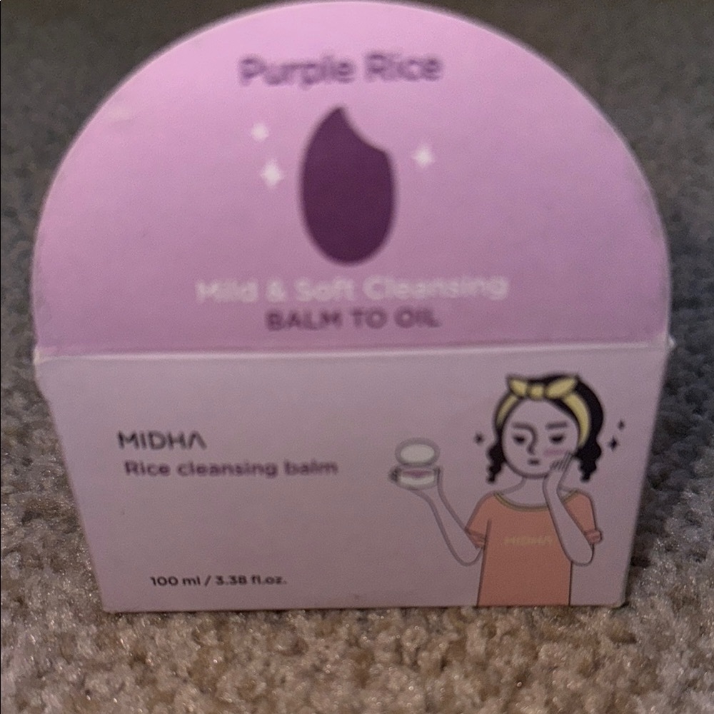 MIDHA Purple Vegan Rice Cleansing Balm